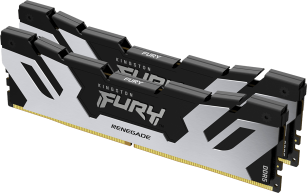 Produktbild för Kingston 32GB (2x16GB) DDR5 6400MHz CL32 FURY Renegade Silver