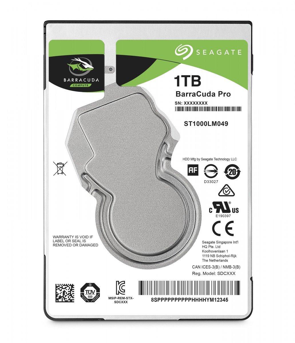 Produktbild för Seagate Barracuda 1TB - 7200rpm - 2.5" - 128Mb Cache