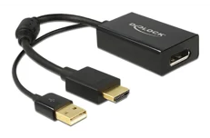 Produktbild för DeLock HDMI till DisplayPort adapter - 4K - Svart