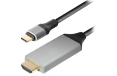 Produktbild för COM USB-C till HDMI - 4K 60Hz - Svart/Grå - 1m