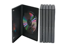 Produktbild för Deltaco DVD-Fodral Hårdplats för 1 skiva 5-pack