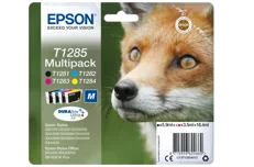 Produktbild för Epson T1285 Multipack Svart, Cyan, Gul, Magenta - Fox