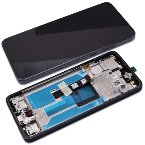 Produktbild för Motorola Edge 50 Neo (XT2408) - Glas och displaybyte - Grå / Svart