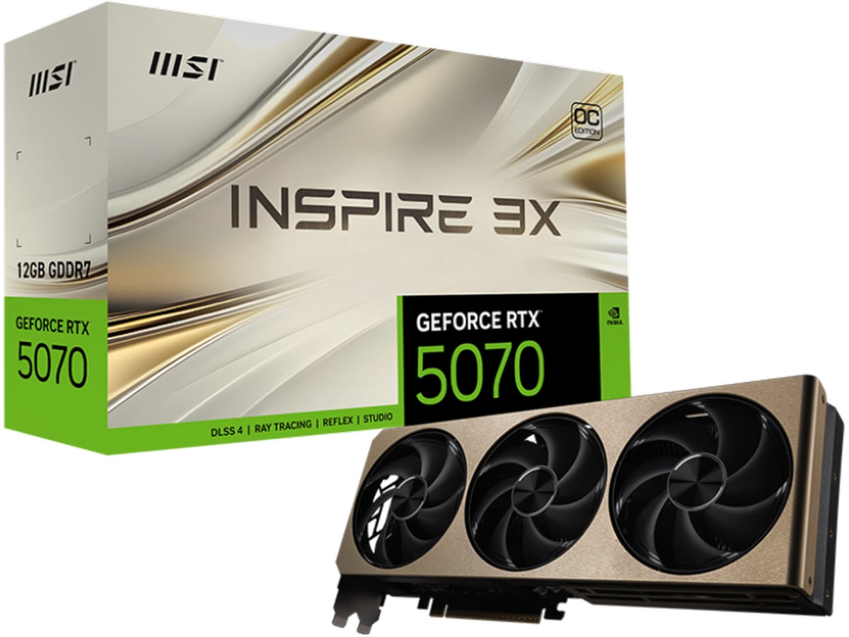 Produktbild för MSI GeForce RTX 5070 INSPIRE 3X OC