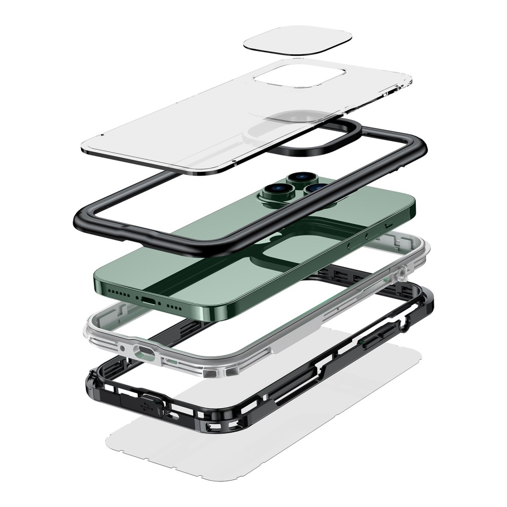 Produktbild för iPhone 14 - Vattentätt IP68 fodral - Svart