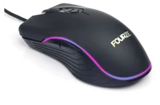 Produktbild för Fourze GM120 - Gaming mus - Optisk - RGB - Svart