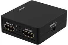 Produktbild för Deltaco HDMI splitter - 1st HDMI in - 2st HDMI ut - Full-HD - Svart