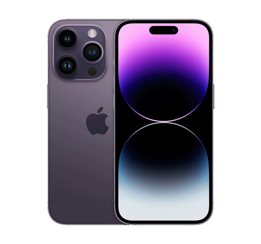 Produktbild för Apple iPhone 14 Pro - 128GB - Deep Purple - Grade B+