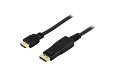 Produktbild för Deltaco DisplayPort till HDMI monitorkabel - 1m - Svart