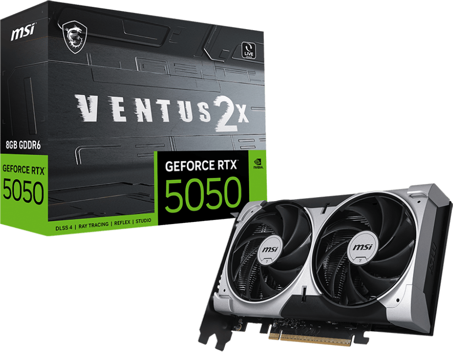 Produktbild för MSI GeForce RTX 5050 8G VENTUS 2X OC 8GB