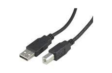 Produktbild för Deltaco USB 2.0 kabel Typ A hane - Typ B hane - 1m - Svart