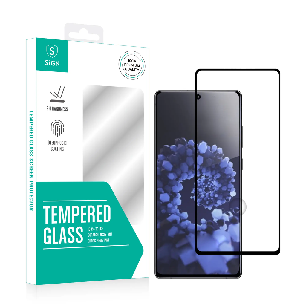 Produktbild för SiGN Skärmskydd Tempered Glass för Samsung Galaxy S22 5G - Full Cover