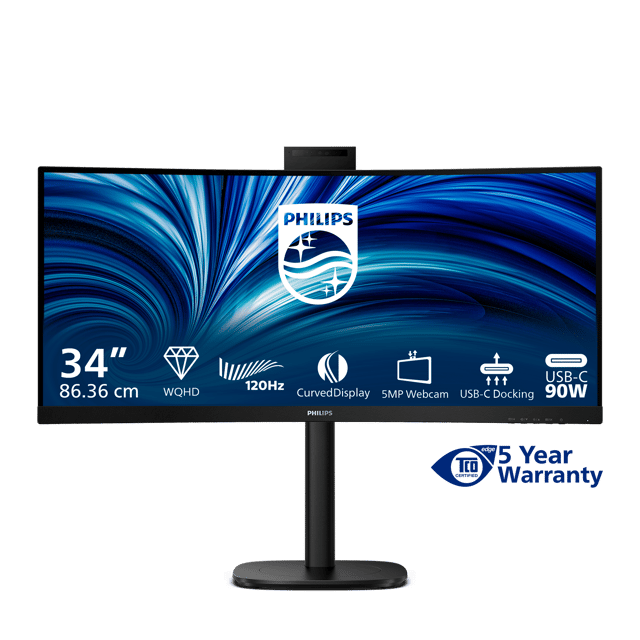 Produktbild för Philips 34" Curved - 3440×1440 - VA - 120Hz