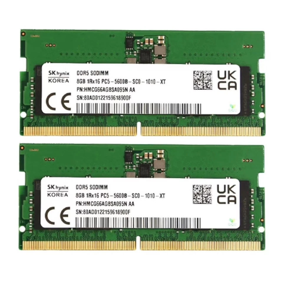 Produktbild för Hynix 16GB (2x8GB) - SO-DIMM - DDR5 - Renoverad