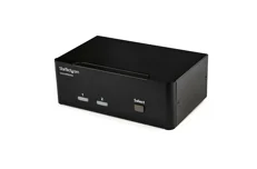 Produktbild för StarTech Dual display KVM Switch - 2 datorer  - DisplayPort - 4K 60Hz