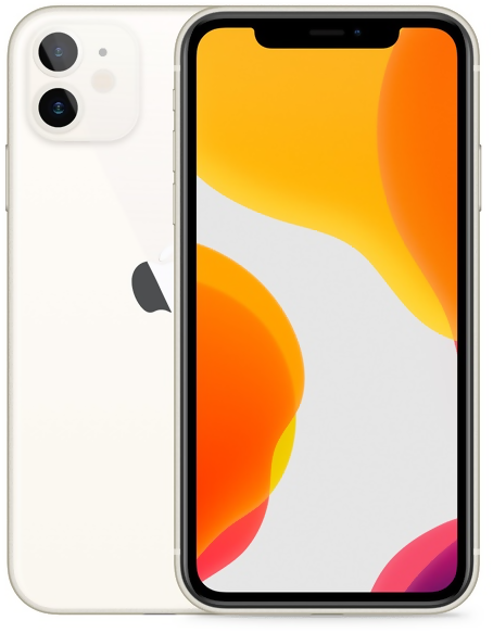 Produktbild för Apple Iphone 11 - 64GB - Vit - Grade A-
