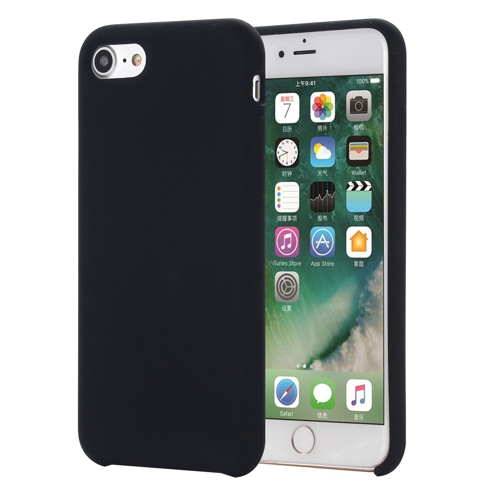 Produktbild för SiGN Liquid Silicone skal  för iPhone 7 / 8 / SE 2020 / SE 2022 - Svart