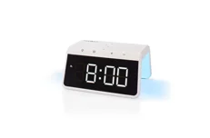 Produktbild för Nedis Väckarklocka - Qi - 15W - Nattlampa