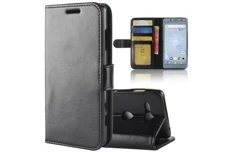 Produktbild för Crazy Horse Texture Wallet Cover till Sony Xperia XZ2 Compact - Svart