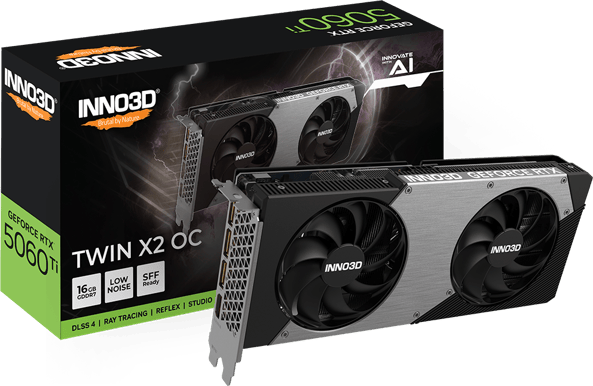 Produktbild för Inno3D GeForce RTX 5060 Ti 16GB TWIN X2 OC