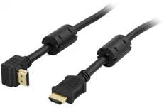 Produktbild för Deltaco vinklad HDMI kabel - 10m - Svart