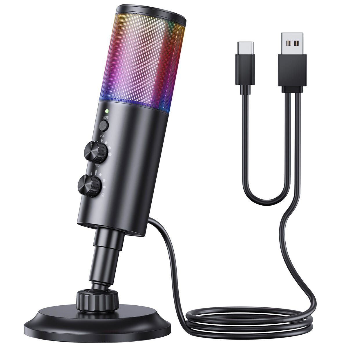 Produktbild för Exibel UX50 Gamingmikrofon - RGB - Grade A