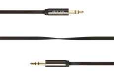 Produktbild för Deltaco Ljudkabel - 3,5mm hane till 3,5mm hane - 1m - Svart