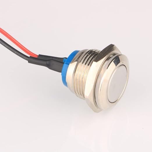 Produktbild för Guuzi Chassiknapp i metall - 60cm kabel - 16mm i diameter