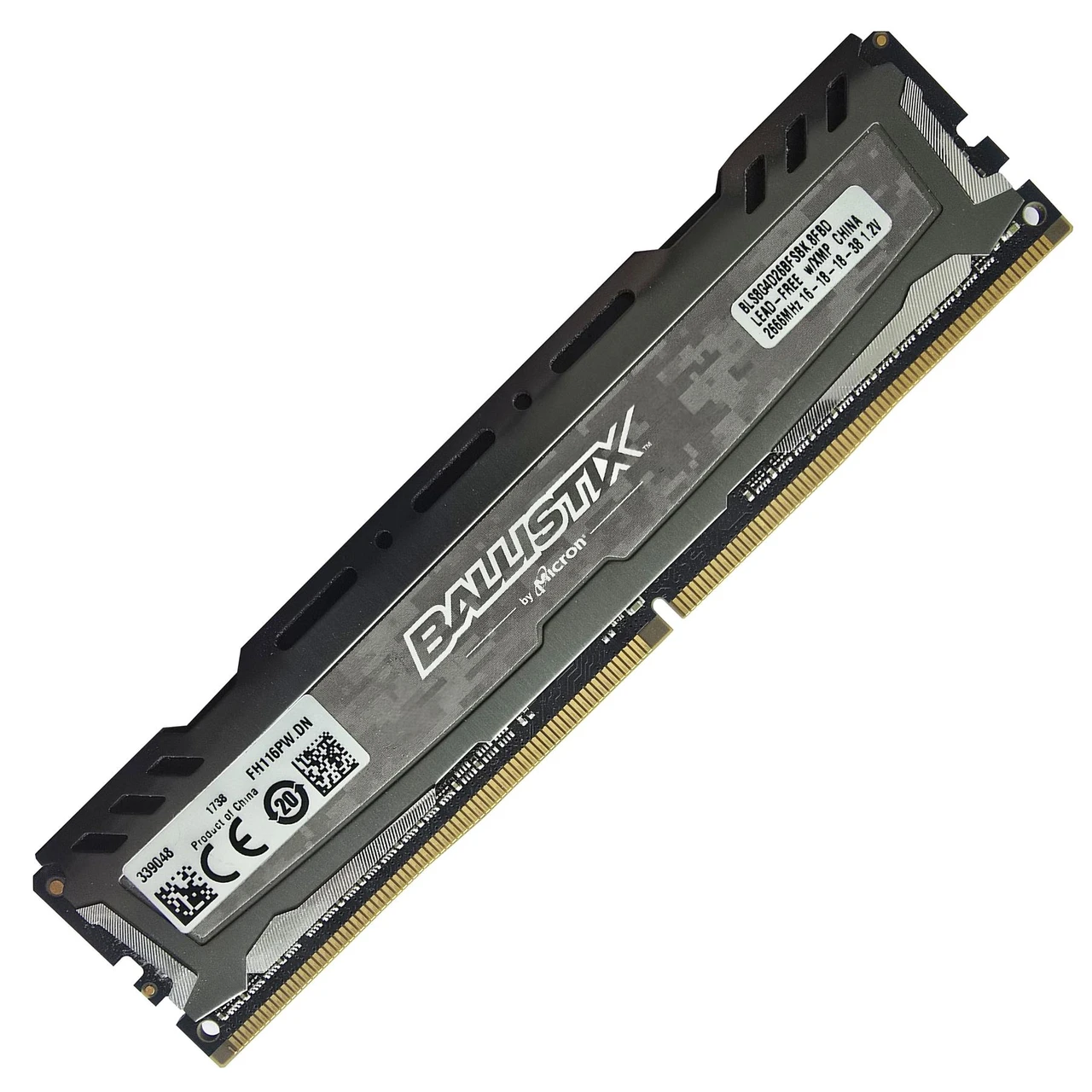 Produktbild för Crucial Ballistix DDR4  8GB 2666MHz CL16 - Renoverad produkt