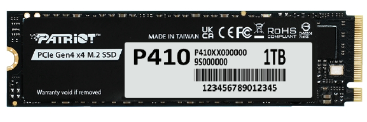 Produktbild för Patriot P410 SSD 1TB M.2 NVMe