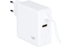 Produktbild för iiglo 65W Universal laddare USB-C för laptop, mobiltelefon, surfplatta mm.
