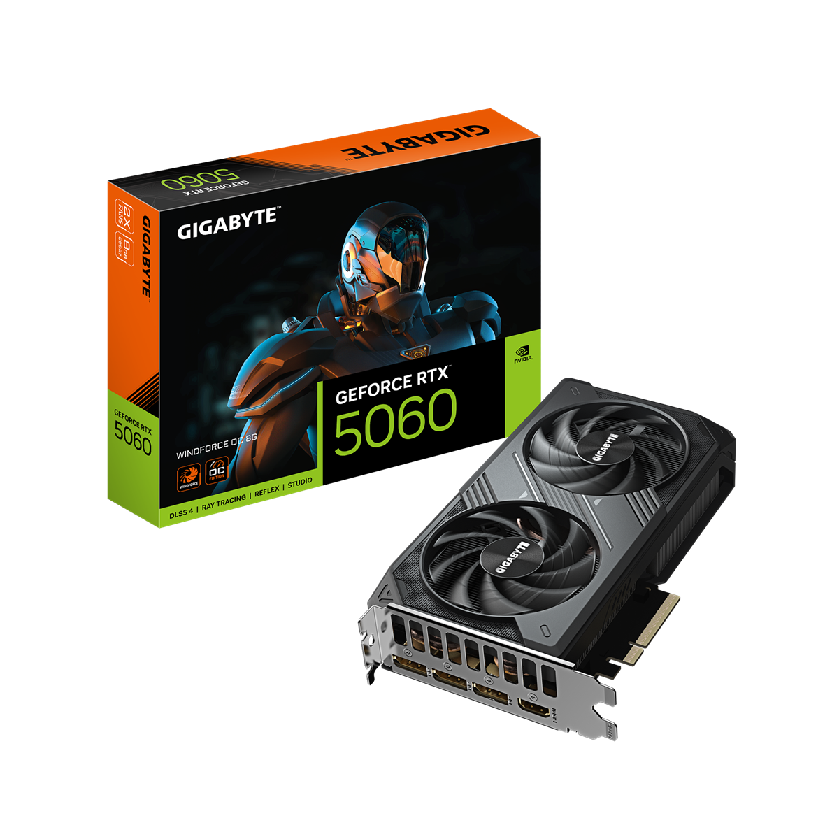 Produktbild för Gigabyte GeForce RTX 5060 WindForce 2 OC 8GB