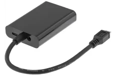 Produktbild för Deltaco MHL-kabel, USB micro B 5-pin till VGA och ljud ho, 0,2m, svar