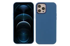 Produktbild för SiGN Silicon Case för iPhone 12 / 12 Pro - Dark blue