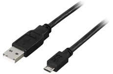 Produktbild för Deltaco USB 2.0 kabel Typ A ha - Typ Micro B ha - 0,5m - Svart