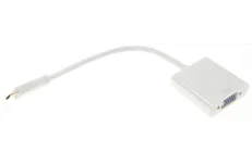 Produktbild för COM mini-HDMI till VGA adapter - Vit - 10cm