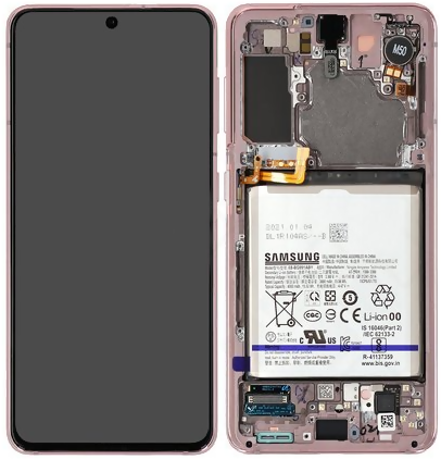 Produktbild för Samsung Galaxy S21 5G (SM-G991) - Glas och displaybyte - Rosa - Grade A