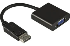 Produktbild för Deltaco DisplayPort till VGA - 0,2m - Svart