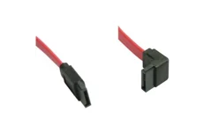 Produktbild för Deltaco SATA kabel - Vinklad/Rak - 0.5m