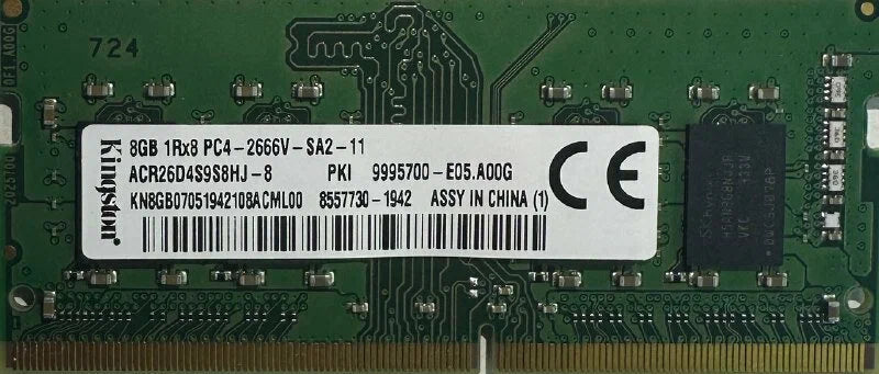 Produktbild för Kingston 8GB SO-Dimm DDR4 2666MHz - Renoverad produkt