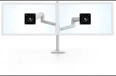 Produktbild för ERGOTRON LX Dual Stacking Arm - Tall Pole - White/Grey