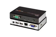 Produktbild för Aten Systemförlängare för USB & VGA över Cat5, 150m, svart/silver