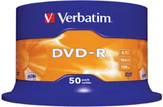 Produktbild för Verbatim DVD-R General 16X 4.7GB Advanced AZO 50 Pack