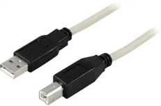 Produktbild för Deltaco USB 2.0 kabel Typ A hane - Typ B hane 1,8m