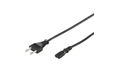 Produktbild för Goobay 2-pin Strömkabel - 1,5 m - Svart