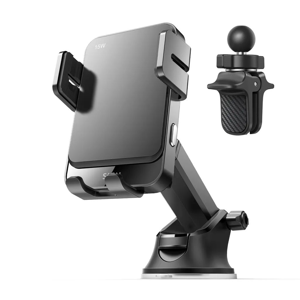 Produktbild för SiGN Car holder for smartphones - Wireless charging - Black