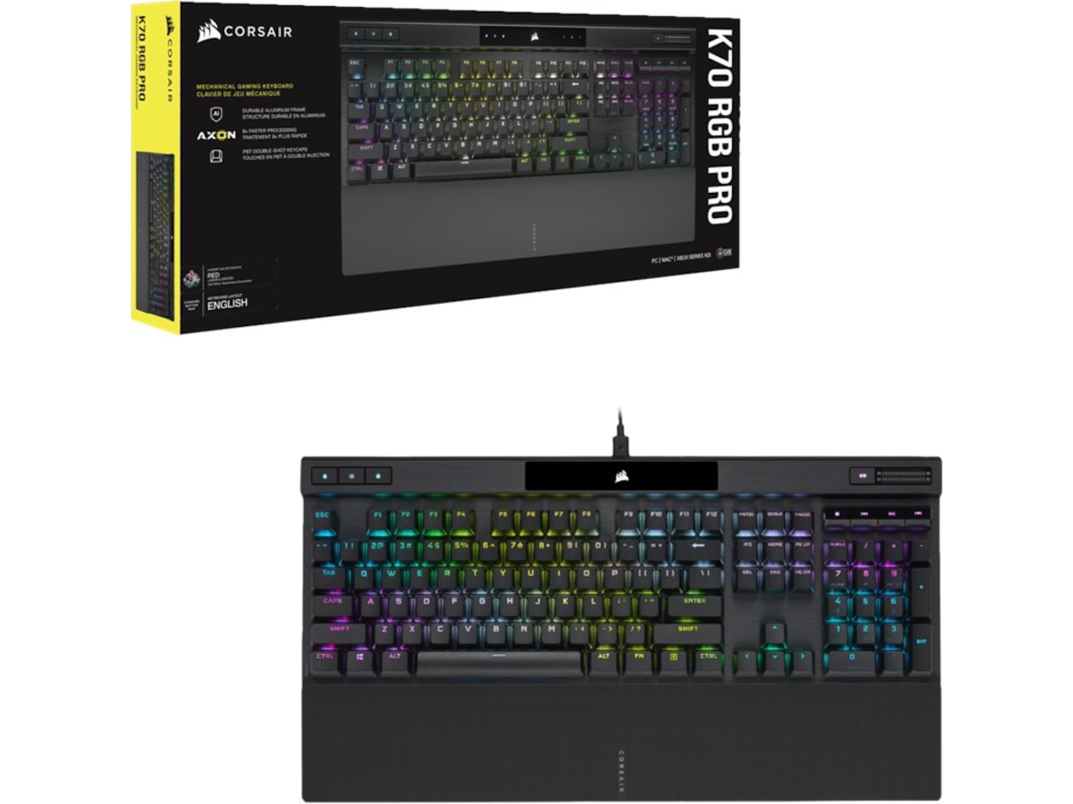 Produktbild för Corsair K70 RGB Pro Gamingtangentbord - Svart