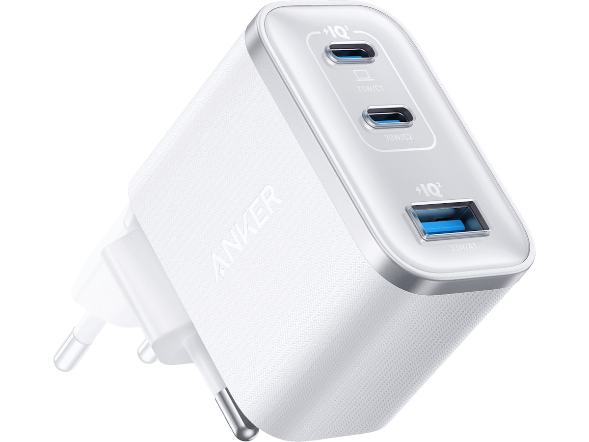 Produktbild för Anker Nano 70W väggladdare - Vit