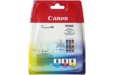Produktbild för Canon CLI-8 multipack; yellow, cyan och magenta
