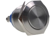 Produktbild för Phobya Stryktålig knapp - 19mm rostfritt stål - Skruvkontakt